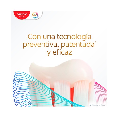 COLGATE Total prevención activa Pasta de dientes con protección 8 en 1 2 x 75 ml.