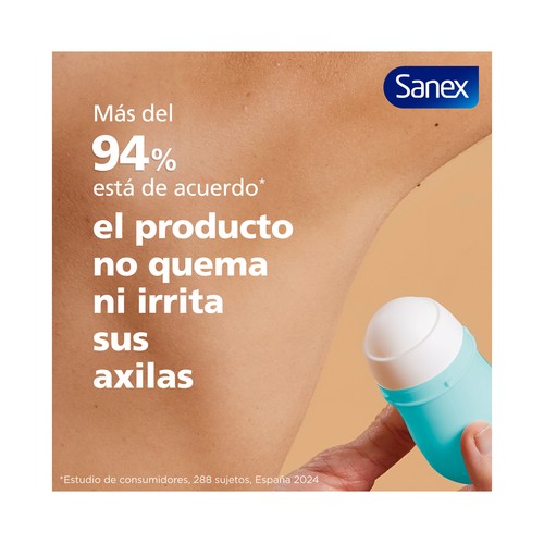 SANEX Dermo+ active freshness Desodorante roll on para mujer antitranspirante hasta 72 horas 50 ml.