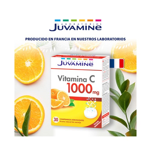 JUVAMINE Pastillas efervescentes de vitamina C 30 uds