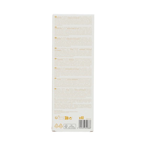 COSMIA Bandas depilatorias reutilizables para cera oriental 40 uds.