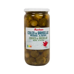 PRODUCTO ALCAMPO Coles de Bruselas al natural frasco de 400 g.