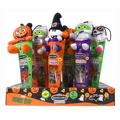 MIGUELAÑEZ Surtido de golosinas con peluche Halloween 35 g.