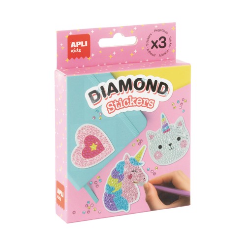 Set de stickers diamante. colección Magic World APLI KIDS