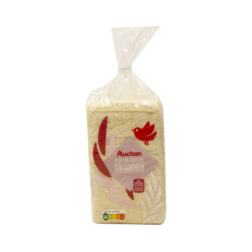 PRODUCTO ALCAMPO Pan de molde blanco sin corteza 450 g.