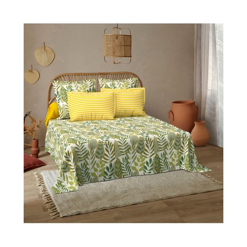 Juego de sábanas Evergreen para cama de 135cm,100%algodón, ACTUEL