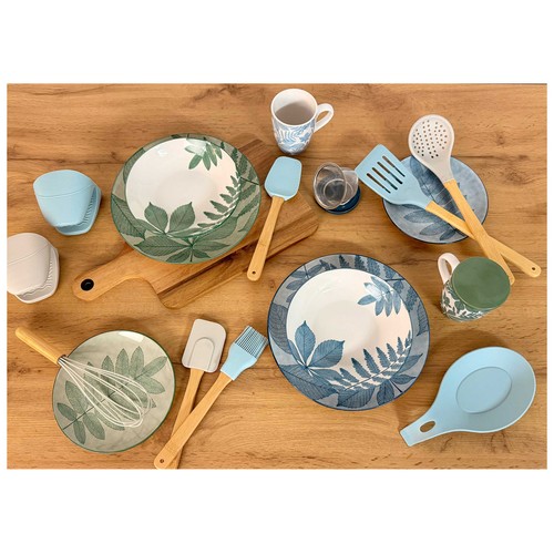 Taza infusión gres, modelo Aylen azul. VERSA HOME