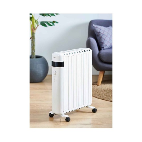 Radiador QILIVE Q.6118, 2500W, temporizador, termostato.