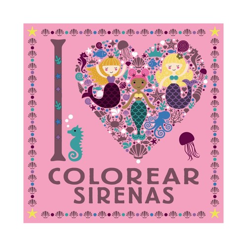 MANDALA I LOVE COLOREAR SIRENA SIRENAS