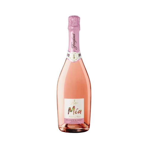 Vino rosado frizzante y espumoso, dulce y delicado FREIXENET Mía botella de 75 cl.