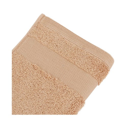 Toalla lisa de tocador, color beige, 650g/m² de densidad, ACTUEL.
