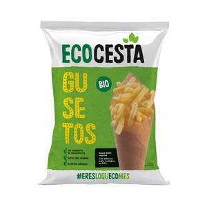ECOCESTA Snack 100% vegetal a base de maíz ecológico no frito 60 g.