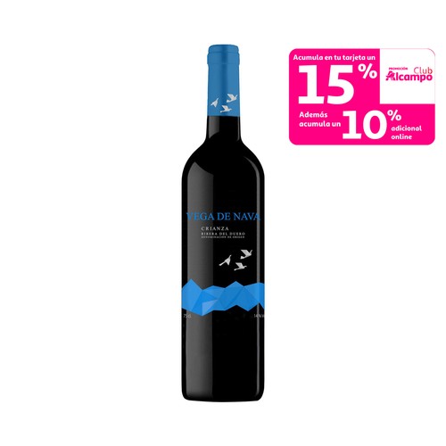 VEGA DE NAVA  Vino tinto crianza con D.O. Ribera del Duero botella 75 cl.
