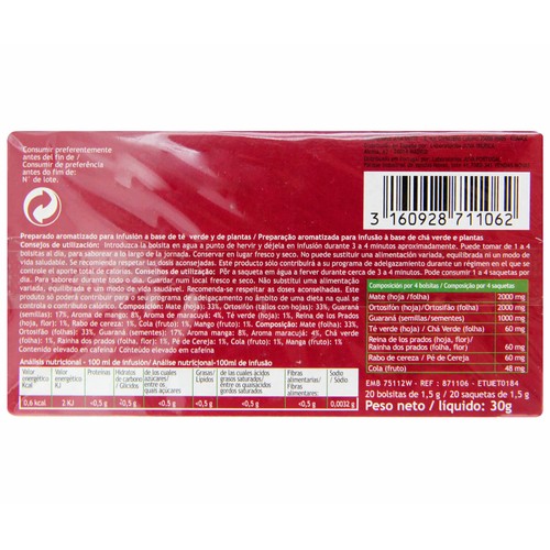 CELLISLIM Infusión quema grasas con sabor a mango y maracuyá CELLISLIM 20 uds.