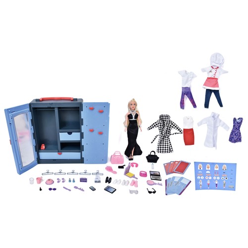 Muñeca Secret Squad Espia 4 identidades secretas con Armario Secreto y 4 Outfit, 48 piezas +5 Años ONE, TWO FUN