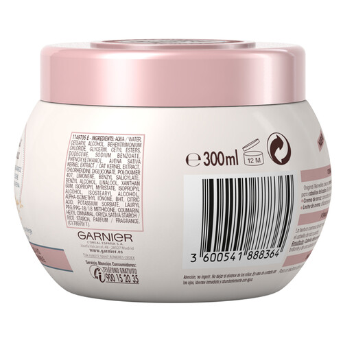 ORIGINAL REMEDIES Mascarilla capilar calmante y nutritiva para todo tipo de cabellos incluso sensibles ORIGINAL REMEDIES Délicatesse de Garnier 300 ml.