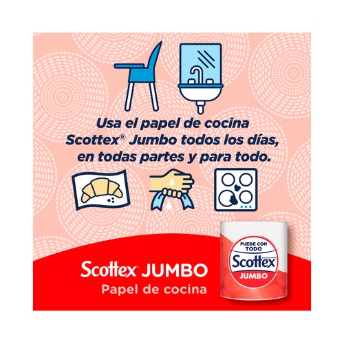 SCOTTEX Jumbo Papel de cocina multiusos.