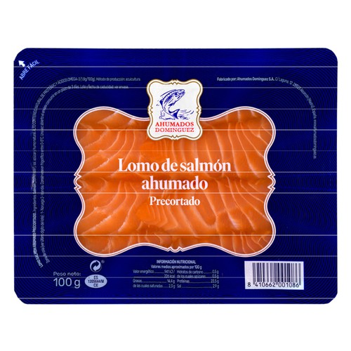 AHUMADOS DOMINGUEZ Salmón ahumado precortado