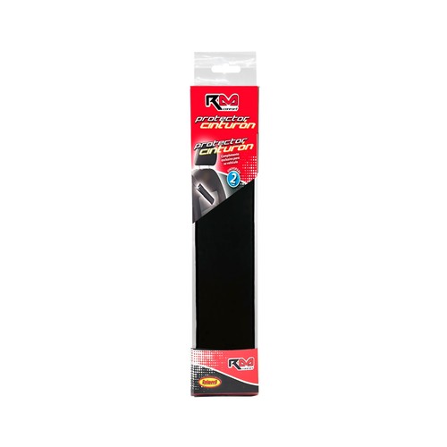 Pack de 2 protectores de cinturón de coche, color negro, ROLMOVIL.