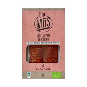Imagen de CASA BOIX Chorizo vela loncheado ecológico CASA BOIX 80 g.