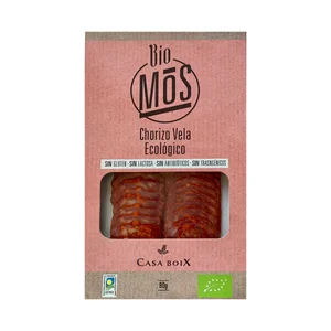 CASA BOIX Chorizo vela loncheado ecológico CASA BOIX 80 g.