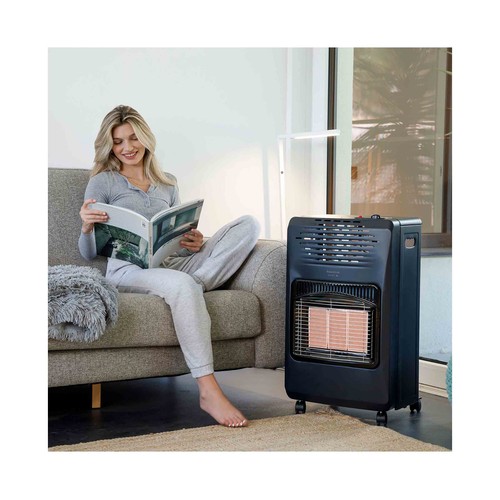 Estufa de gas butano TAURUS Tropicano Gas Compact, potencia de calentamiento: 4200W, encendido automático, panel cerámico.