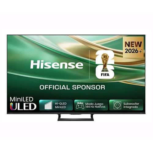 Televisión de 164 cm (65") QLED Miniled HISENSE 65E8S,4K,SMART TV , VIDAA, 144Hz, 2USB, 4HDMI