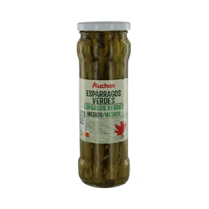 PRODUCTO ALCAMPO Espárragos verdes 13/20 piezas frasco de 185 g.
