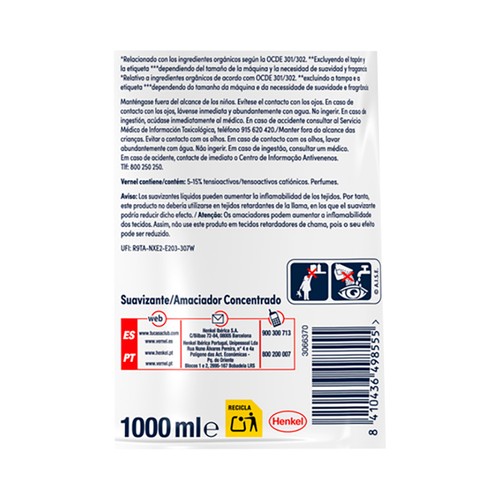 VERNEL Suavizante delicado 55ds 1L