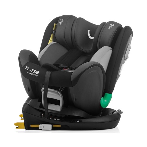 Silla de auto para grupo 0+/1/2/3 ISOFIX, Cruiser Isize Giratoria 360º Nurse by Jane, CRUISER I-SIZE DE 40 A 150 GRIS CARBÓN.
