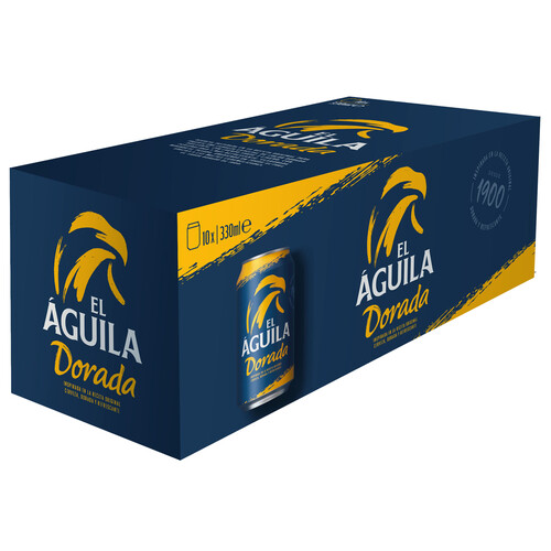 EL ÁGUILA DORADA Cervezas pack 10 uds. x 33 cl.