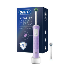 Cepillo de dientes eléctrico Braun ORAL-B Vitality Pro CrossAction, 3 modos limpieza, incluye 1 cabezal.