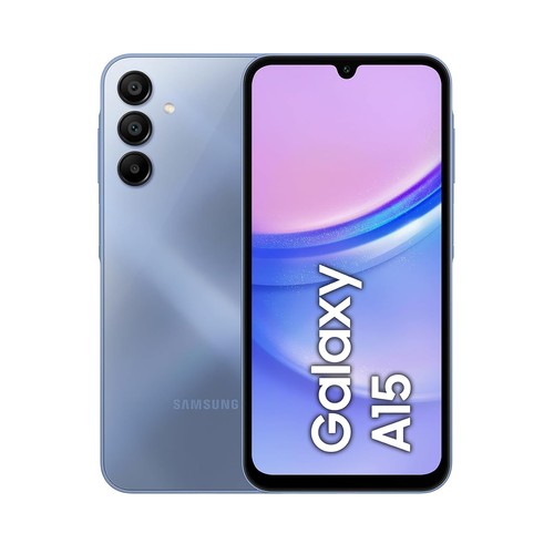 SAMSUNG Galaxy A15 azul, 128GB + 4GB Ram, móvil 16,5cm (6,5"). SM-A155FZBDEUB