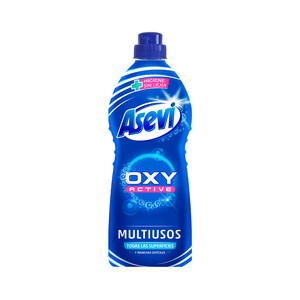 Imagen de ASEVI Oxy active Limpiador multiusos con oxígeno activo  para todas las superficies, sin lejía, 1100 ml.