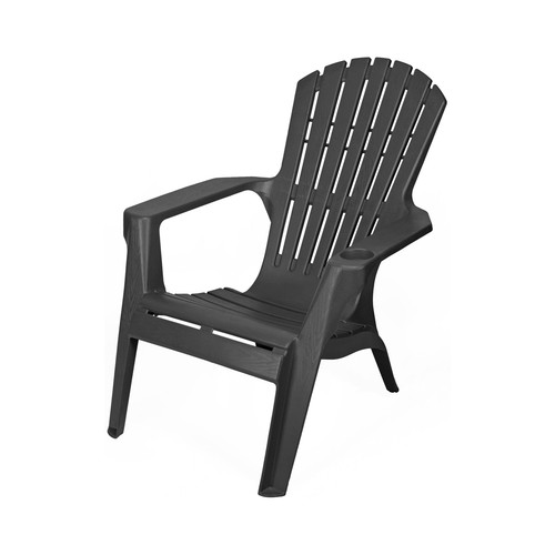 Silla de jardín de resina con orificio para bebida, PLASTICOS JOLUCE.