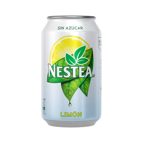 Bebida de té al limón sin azúcar NESTEA lata de 33 cl.