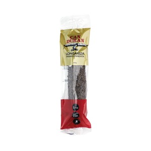 CAN DURAN Longaniza del Pirineo a la pimienta, embuchada en tripa natural de cerdo CAN DURAN 300 g.