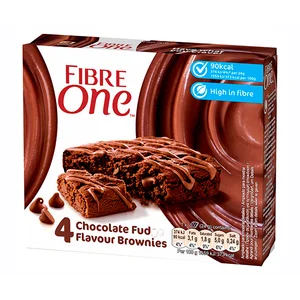 FIBRE ONE Barritas de bizcocho de chocolate con chips de chocolate pack 5 uds. x 24 g.