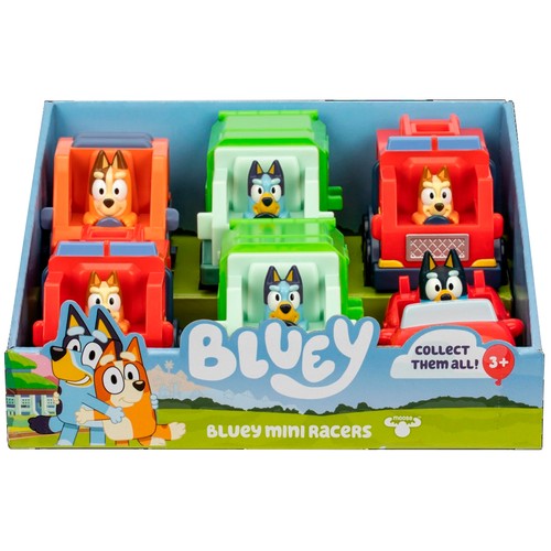 BLUEY Vehículos Mini Carreras S/Pk Cdu +3 Años