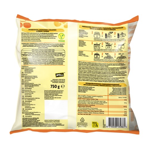 McCAIN Mini patatas bravas cortadas en cubos 750 g. 
