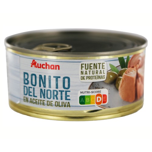 PRODUCTO ALCAMPO Bonito del norte en aceite de oliva lata de 190 g.