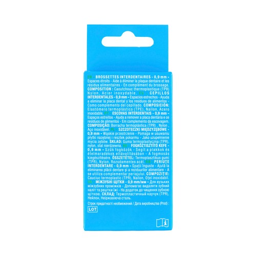 PRODUCTO ALCAMPO Cepillo interdental de 0.9 mm, para espacios estrechos 6 uds.