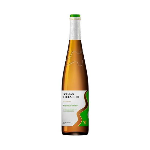 Vino blanco con denominación de origen Somontano VIÑAS DEL VERO botella de 75 cl.