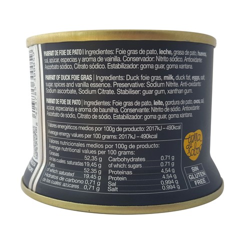 MALVASIA Parfait de foie de pato130 g.