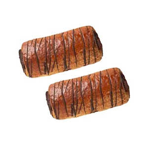 Napolitana de crema de chocolate decorada 2 uds, 180 g.