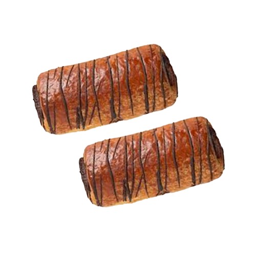Napolitana de crema de chocolate decorada 2 uds, 180 g.