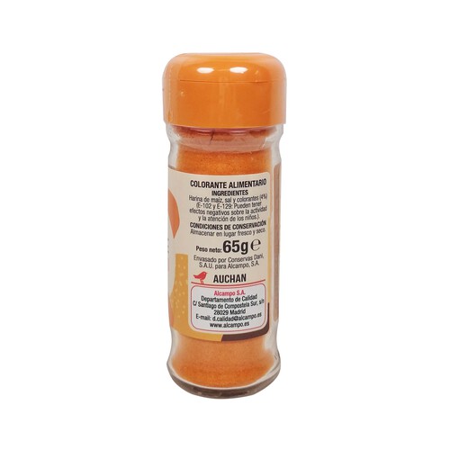 PRODUCTO ALCAMPO Colorante alimentario PRODUCTO ALCAMPO 65 g.