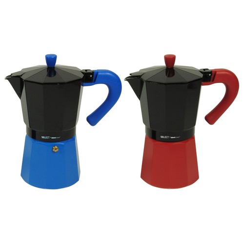 Cafetera Express / Italiana Fabricada en Aluminio con Recubrimiento Interior Antiadherente. Válida para Inducción. Capacidad 9 Tazas. VARILA.
