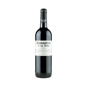 MONASTERIO DE LAS VIÑAS  Vino tinto roble con D.O.P Cariñena MONASTERIO DE LAS VIÑAS botella de 75 cl.