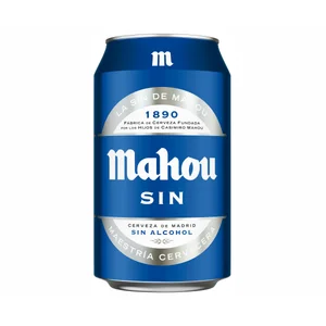 MAHOU Cerveza sin alcohol lata 33 cl.