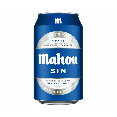 Cerveza sin alcohol lata MAHOU 33 cl.